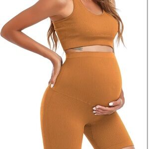 Woman’s maternity 2 piece yoga outfit set